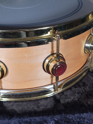 DW Craviotto 14x5.5 Solid Shell Maple Snare A Drum Signed