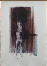 GIUSEPPE AJMONE litografia  NUDO  70x50 firmata  rif 041 numerata pa V/X