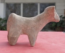 BABYLONIA terracotta BULL curved horns NIPPUR Mesopotamia EARLY2nd MIL BC