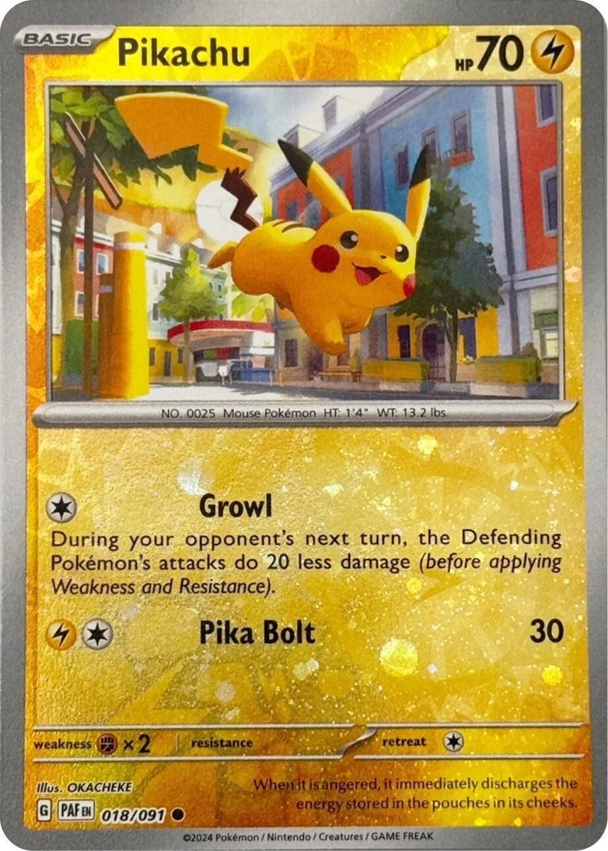 Pikachu Says NoFakes[英語版] エルサ Pikachu - (Cosmos Holo) 018/091 Trick or Trade 2024 Holo | eBay