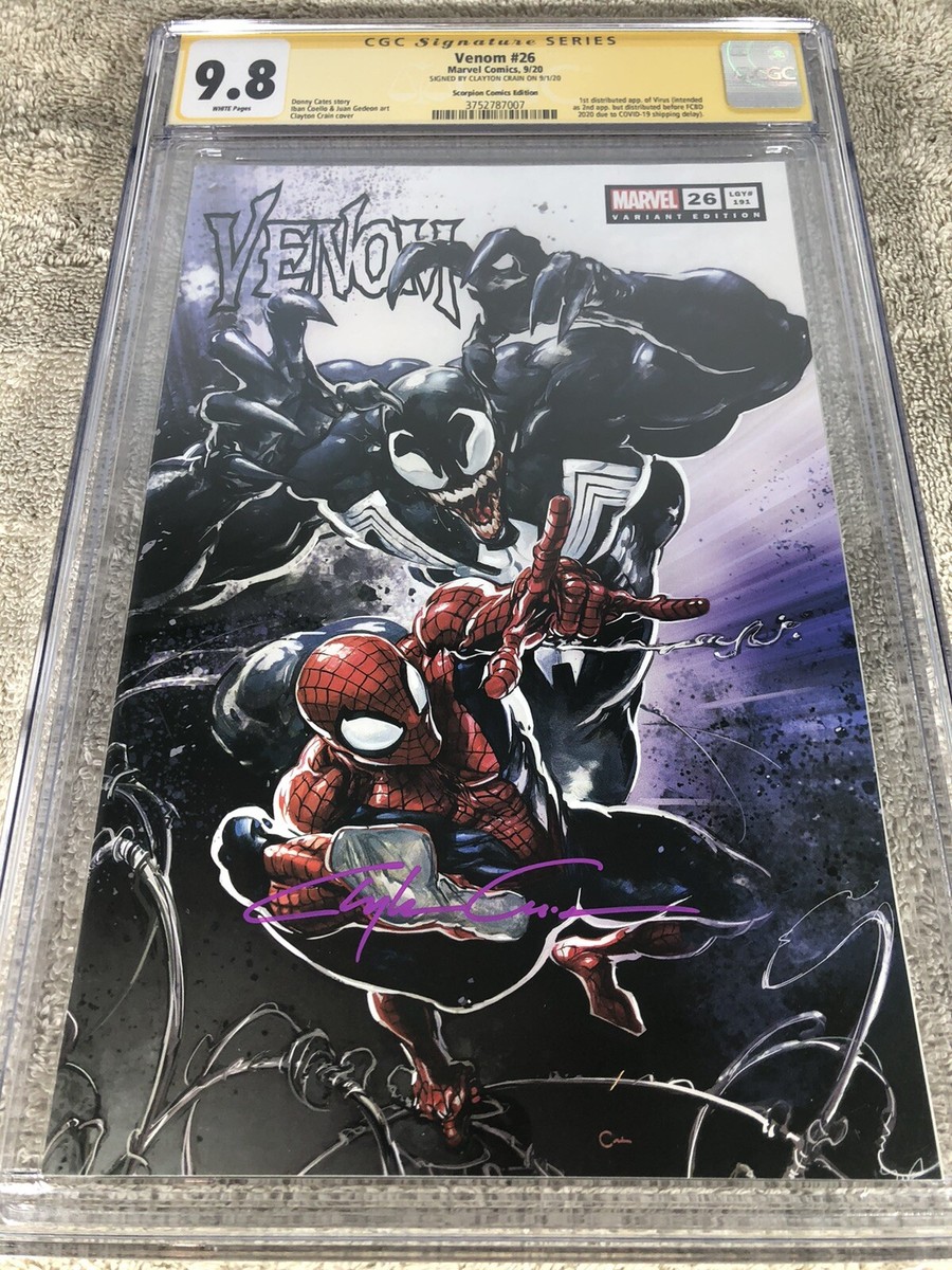 Venom 26 CGC 9.8 SS Crain Venom Scorpion Variant 9/20 | eBay