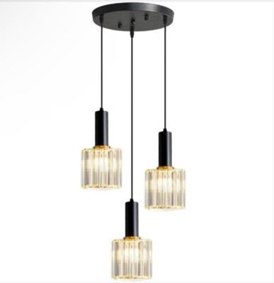 Moderne LED 3-Flammige Kronleuchter Pendelleuchten mit Glaskugeln GYDD-0718-1