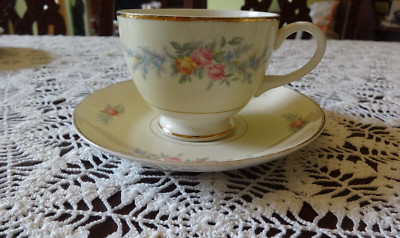 Klassisch 1942-1953 Homer Laughlin Eischale Nautilus 6 '' Untertasse & Teetasse