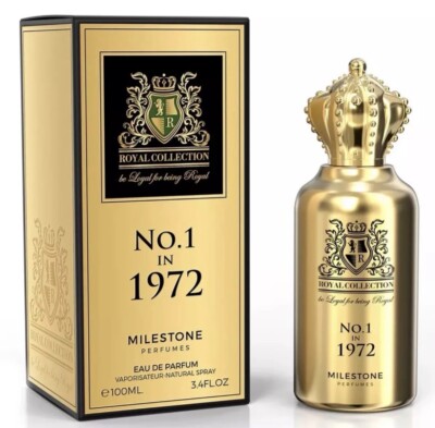 MILESTONE PERFUMES ''ROYAL COLLECTION'' ''No.1 in 1972'' 3.4 fl oz / 100ml EDP