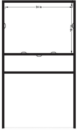 2 Stück H-Rahmen, Winkel Eisen Metallrahmen 42" hoch 18" breit Halteschild 18x24 Zoll - Bild 5 von 5