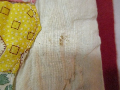 Trapunta vintage anni 40 rosa e bianco piatto Dresda - Foto 11 di 14