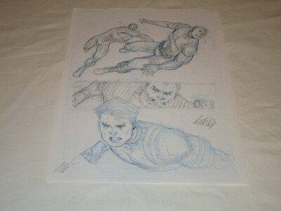 Marvel Comics Deadpool Badder Blood Issue #4 Rob Liefeld Original Art Page Cable