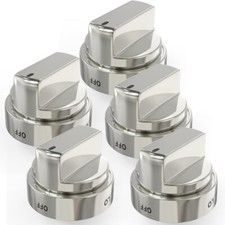 Replacements for LG Gas Range Metal Stove Knob - 5 PCS Stove Knobs AEZ73453509