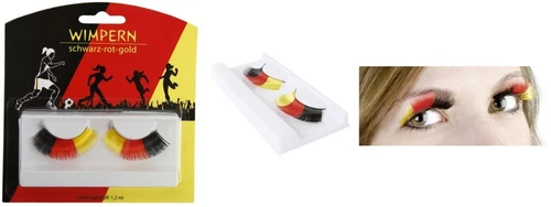 Wimpern Deutschland schwarz-rot-gold