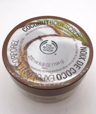 THE BODY SHOP Coconut Body Scrub Exfoliate Skin Nutty Scent 6.8oz 200ml NEW