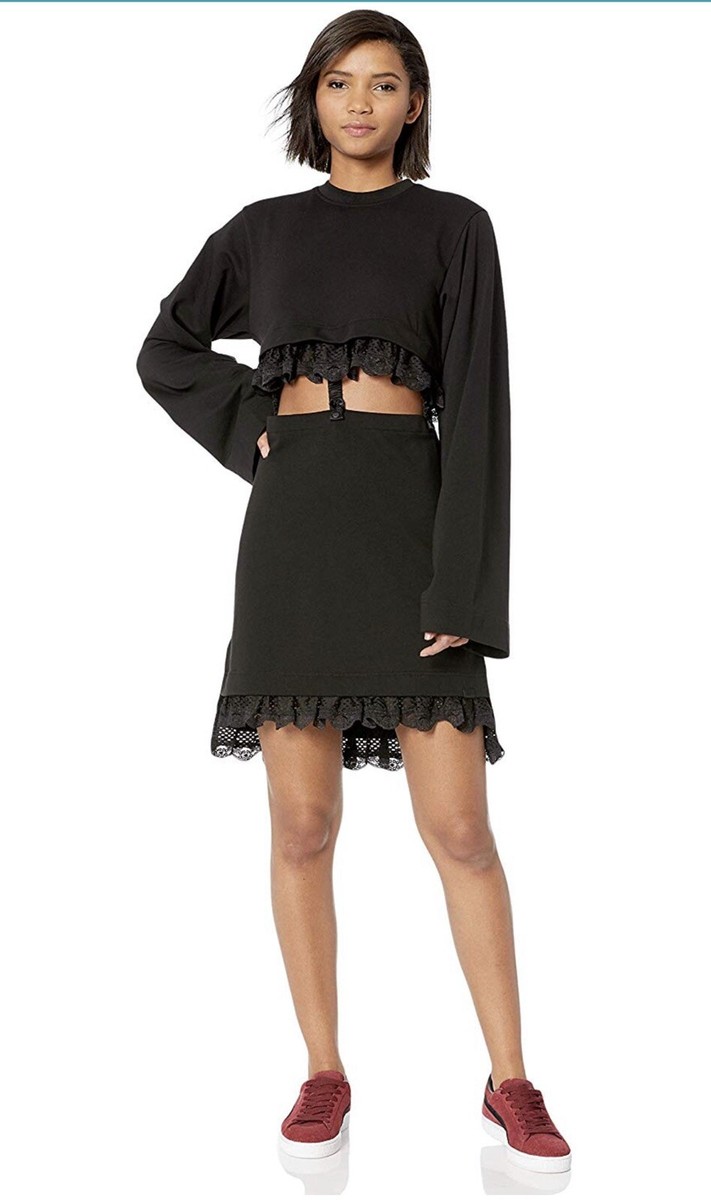 fenty shirt dress Fenty Puma By Rihanna - Fenty By Rihanna Asymmetric Jersey Dress
