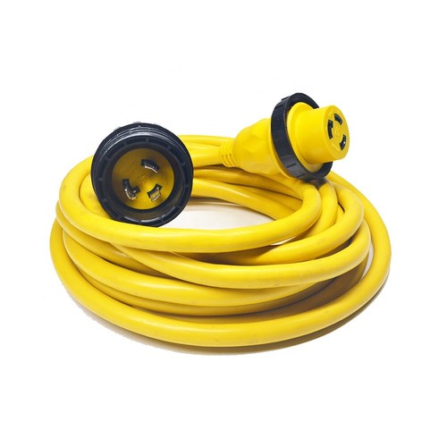 AMP UP 30A 125V x 25' Marine Shore Power Boat Cord Yellow 30 25 volt foot ft NEW - Bild 1 von 7