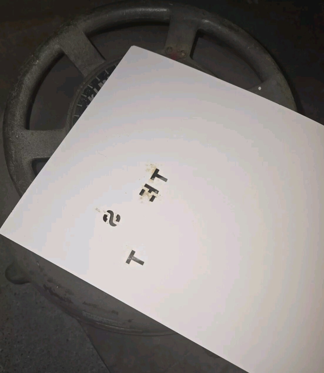 Diagraph Bradley Stencil Cutting Machine 1/2" Die Pratt Whitney Defense DPC WWII