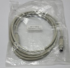 6ft PS2 Keyboard/Mouse Extension Cable MD6M/F Minu Din 6' M/F PS/2