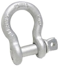 Galvanized Screw Pin Anchor Shackle, 0.5-In.