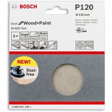 Image of Bosch Net M480 Abrasive Discs 125mm 120G Mesh Sanding Disc