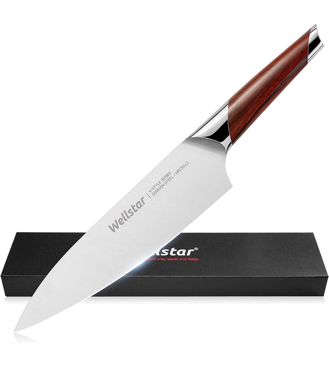 WELLSTARChefKnife,8InchProfessionalKitchenChef’sKnifeVStyleSeries