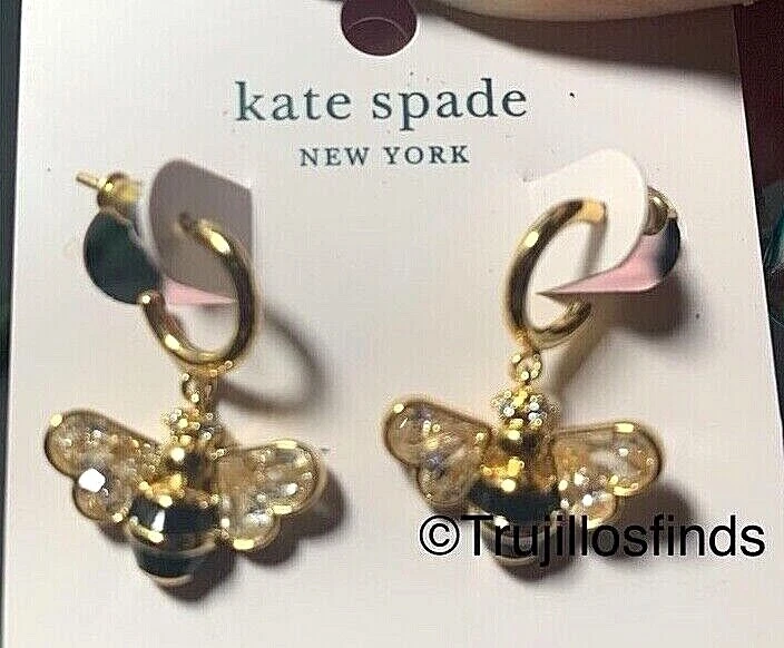Kate Spade Bee All A Buzz Huggie Earrings New eBay