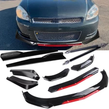 For Chevrolet Impala Front Rear Bumper Lip Spoiler+Splitter Body Kits G N