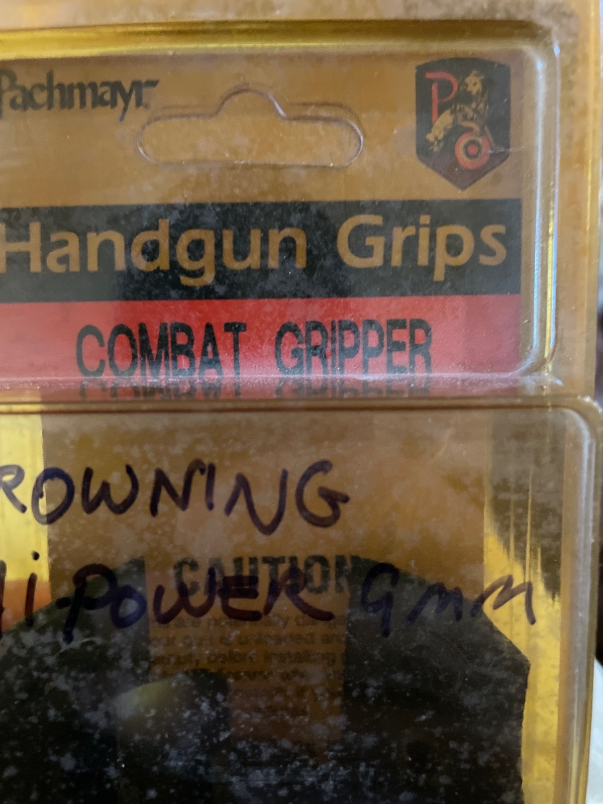 NEW OLD STOCK PACHMAYR HANDGUN GRIPS 03952 COMBAT GRIPPER STYLE BROWNING HIPOWER