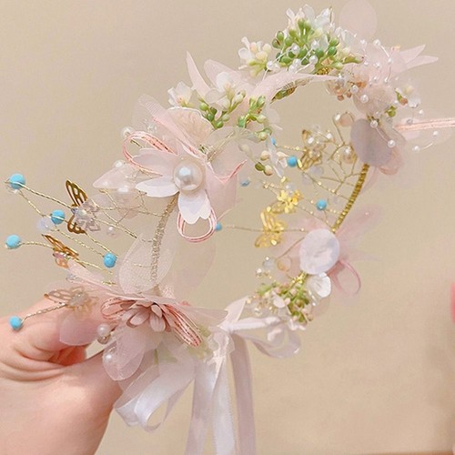 Accessory Korean Style Headband Children Wreath Hair Hoop Girl Flower Crown - Picture 5 of 8