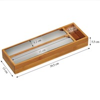 Kesper Folienspender Aus Bambus Und Metall 39.5X13X5.5 Cm