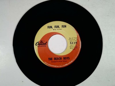 The Beach Boys - Fun, Fun, Fun 7'' Record 1964 Capitol Pop Rock 45 RPM