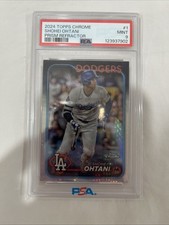 2024 Topps Chrome Shohei Ohtani Prism Refractor Psa 9