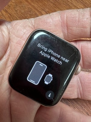 Apple Watch Series 6 Cellular 44mm Works Fine But The Back Glass Is Cracked