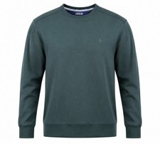 IZOD Advantage Performance Sweatshirt Men's M Green Stretch Crewneck Pullover