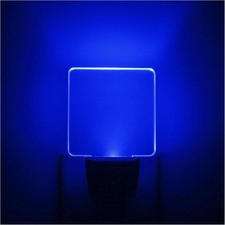 2 Pack 0.5W Plug in LED Night Light with Dusk to Dawn Sensor Blue