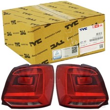 2x TYC HECKLEUCHTE RÜCKLEUCHTE LINKS/RECHTS passend für VW POLO V 6R1 6C1