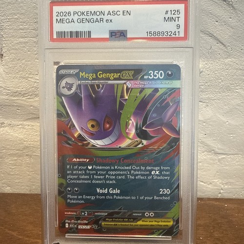 Mega Gengar ex graded PSA 9 for sale on eBay