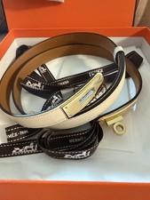 Cintura tascabile Hermes Kelly Epsom in pelle di Craie