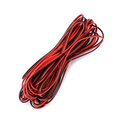 10m 22AWG Elektrischer Kabelset, 2-adrig, schwarz-rot, LED, Elektronik, Verlä...