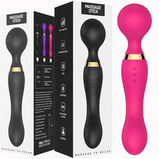 Powerful Multi-Speed Magic Massager Wand Massage Full Body USB Rechargeable