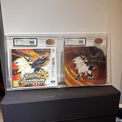 Nintendo 3DS - Pokemon Ultrasonne & Steelbook - UKG - Graded - 100/100 Gem
