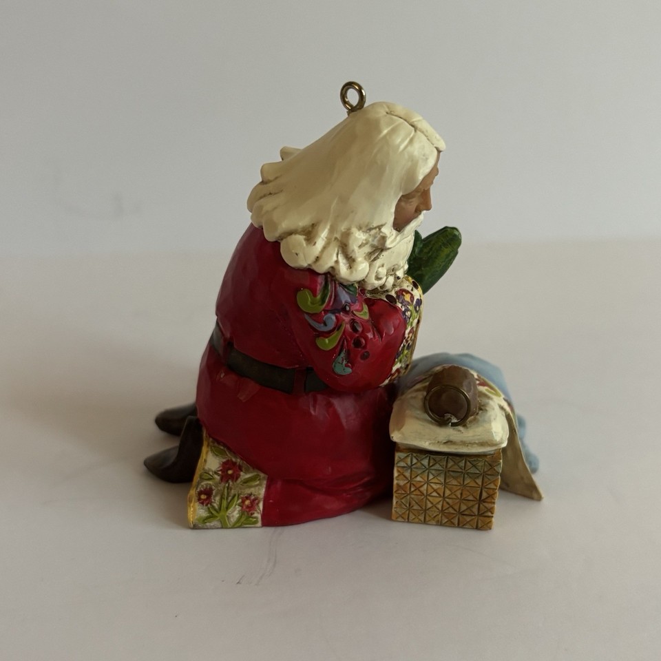 Jim Shore Santa Jesus Ornament Praying Real Meaning Of Christmas