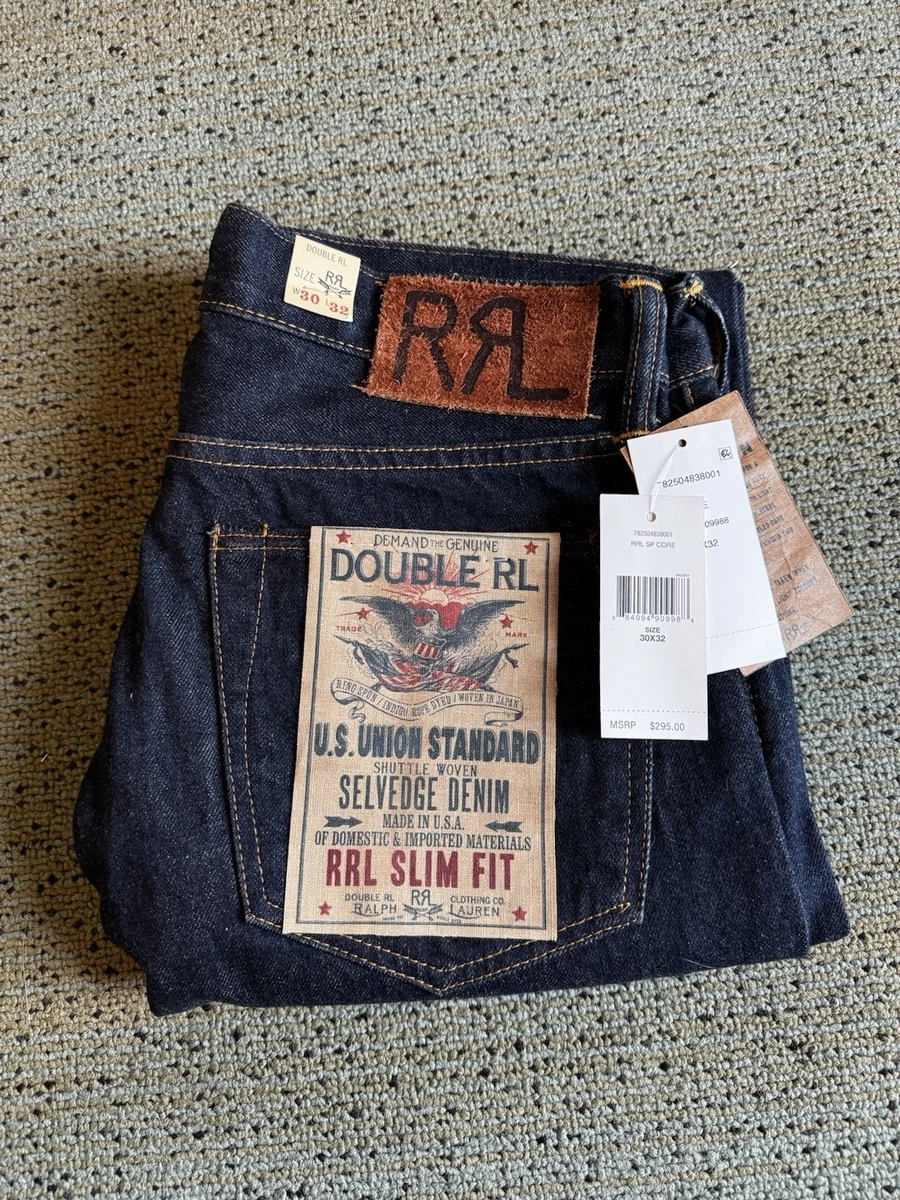 RRL Ralph Lauren Men's Slim Fit Jeans 30x32 Union Standard RRL Ralph Lauren Men's Slim Fit Jeans 30x32 Union Standard