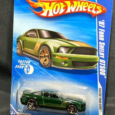 Hot Wheels '10 Faster Than Ever FTE '07 Ford Shelby GT500 Hunter Green Mustang