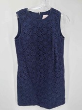 Pre-Owned Carolina Herrera Navy Size 6 Short Sleeveless Dress