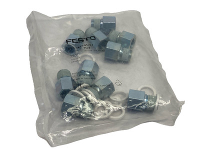 Festo AD-1/4NPT-G1/4-I Pneumatic Adapter Male/Female 1/4'' NPT LOT OF 10 9625