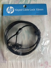 HP 10mm Keyed Cable Lock Laptop Security Lock w/ Keys T2A62AA New Sealed