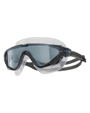 TYR Smoke Black Low Profile Safety Glasses with Curved Silicone Gaskets