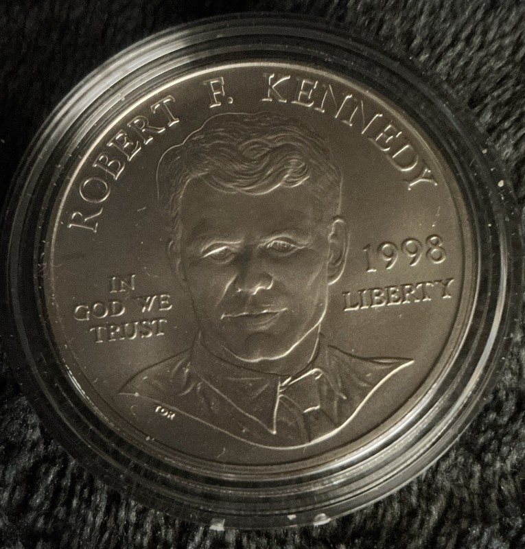 1998-S Robert F. Kennedy Memorial Matte Set San Francisco 0.9 Silver/Clad KM#313