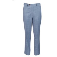 Lauren Ralph Lauren Dress Pants Size 10R Blue Windowpane Suit FormalTrousers