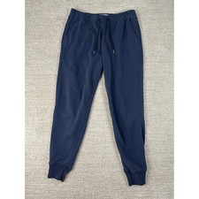 Abercrombie Fitch Mens Navy Blue Soft A F Fleece Joggers Sweatpants Small