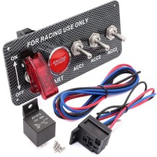 Heavy-Duty 30A Aluminum Alloy Ignition Switch Panel, 12V 5-in-1 Engine Start ...