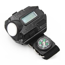 Flashlight LED Torch Compass Tactical LED Rechargeable Outdoor Sport Wrist Watch