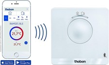 Theben Digitales Uhrenthermostat, Wochenprogramm, App-Bedienung, Bluetooth